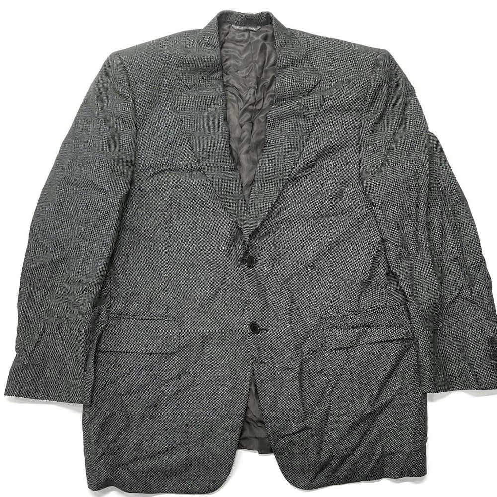 Canali Super 120s 40R Italy Suit Jacket Gray 100% Pure Wool Blazer Sport Coat